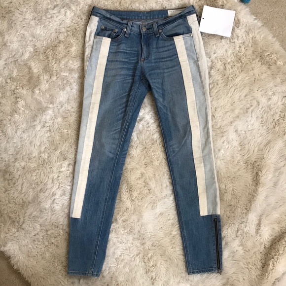 RAG & BONE jeans relay skinny racer : size 26 - Picture 2 of 8